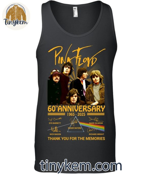 Pink Floyd 60th Anniversary 1965-2025 Thank You Shirt