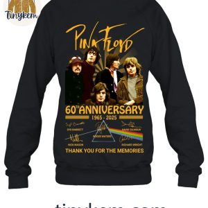 Pink Floyd 60th Anniversary 1965 2025 Thank You Shirt 5 RHe33