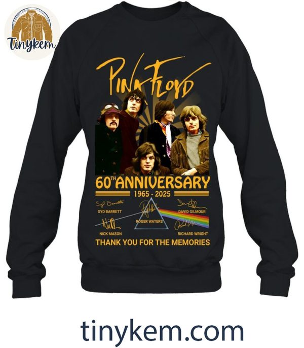 Pink Floyd 60th Anniversary 1965-2025 Thank You Shirt