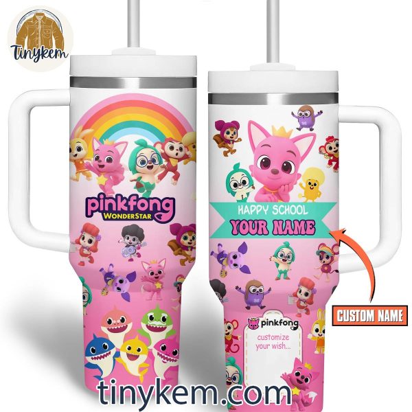 Pinkfong Happy School Wonderstar Customized 40 Oz Tumbler