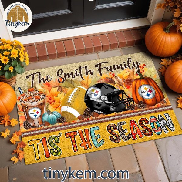 Pittsburgh Steelers Fall Tis’ The Season Customized Doormat