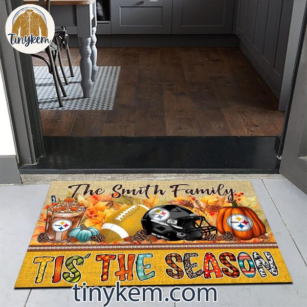 Pittsburgh Steelers Fall Tis’ The Season Customized Doormat