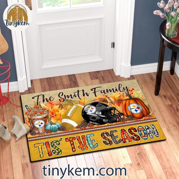 Pittsburgh Steelers Fall Tis’ The Season Customized Doormat