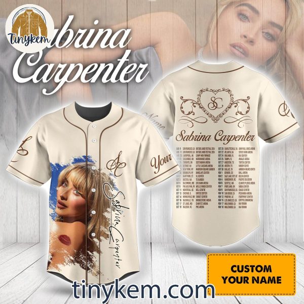 Sabrina Carpenter Short N’ Sweet US Tour 2024 Personalized Baseball Jersey