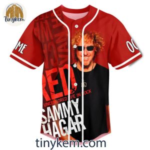 Sammy Hagar Red 2024 Uncensored Life In Rock Tour Customized Baseball Jersey 2 nEw6p