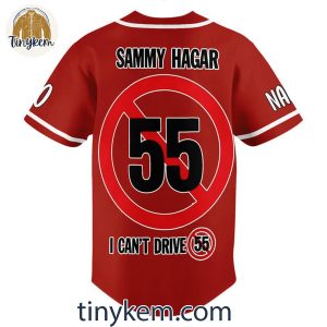 Sammy Hagar Red 2024 Uncensored Life In Rock Tour Customized Baseball Jersey 3 8cPqo