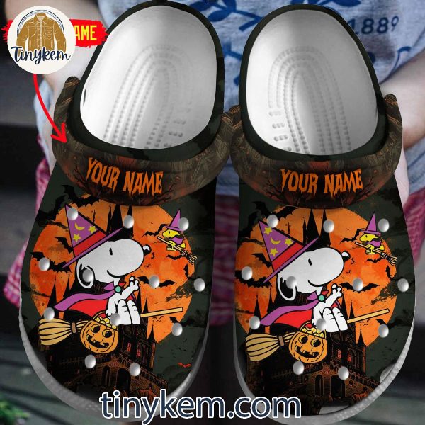 Snoopy In Halloween Be Wicked Customized Crocs Clogs