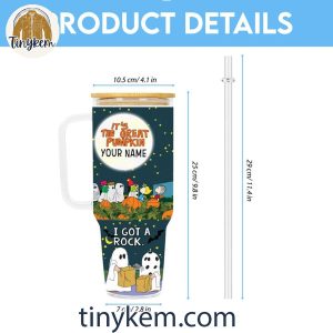 Snoopy ItE28099s The Great Pumpkin Customized 40Oz Glass Tumbler 5 UJUOO