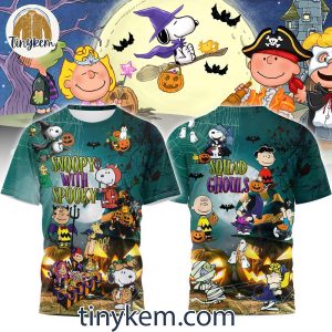 Snoopy With Spooky Charlie Brown Squad Ghouls T-Shirt Sweatshirt Hoodie