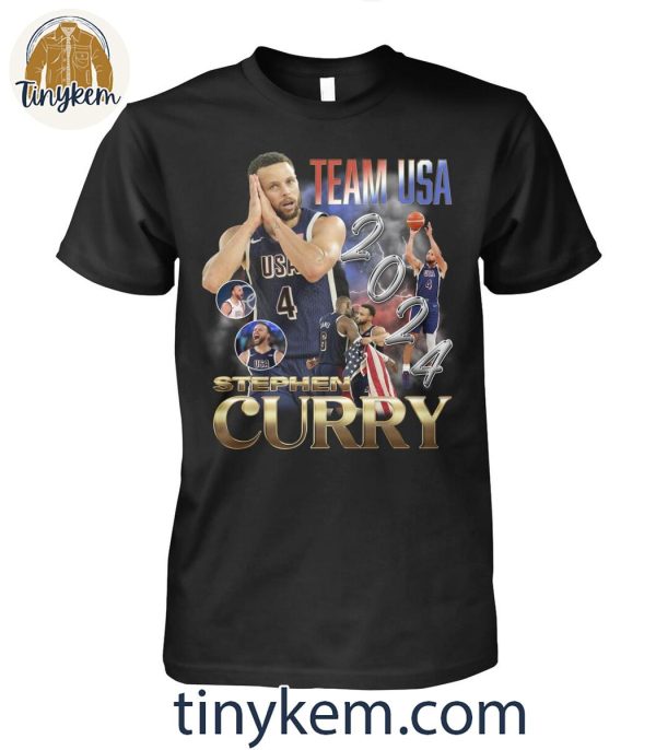 Stephen Curry Team USA Nuit Nuit Good Night Paris Olympic T-Shirt