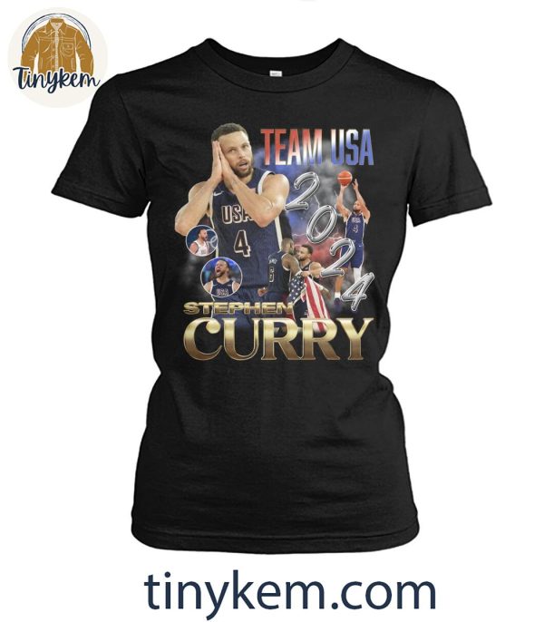 Stephen Curry Team USA Nuit Nuit Good Night Paris Olympic T-Shirt