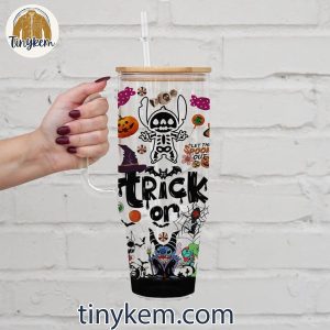 Stitch Trick Or Treat Halloween 40Oz Glass Tumbler 5 Xiv0r