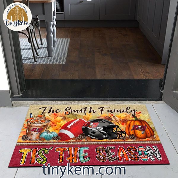 Tampa Bay Buccaneers Fall Tis’ The Season Customized Doormat