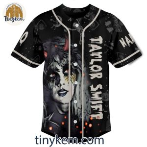 Taylor Swift Halloween Lets Get Wicked Customized Baseball Jersey 2 knWTL