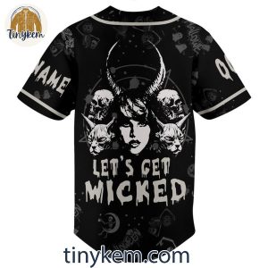 Taylor Swift Halloween Lets Get Wicked Customized Baseball Jersey 3 UQeOu