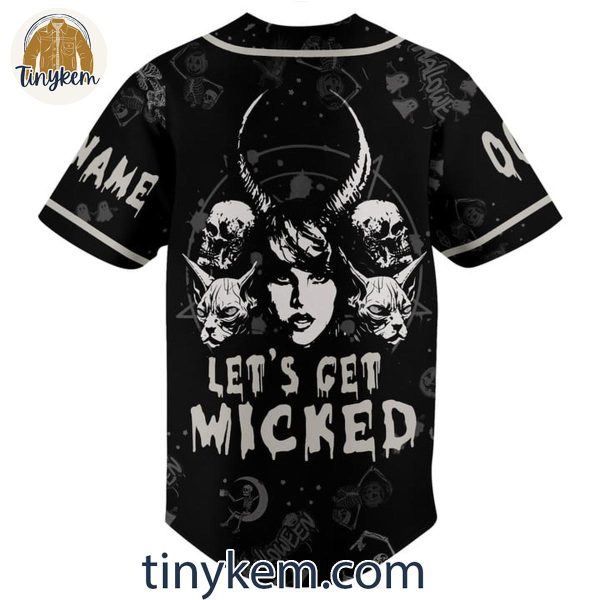 Taylor Swift Halloween Let’s Get Wicked Customized Baseball Jersey