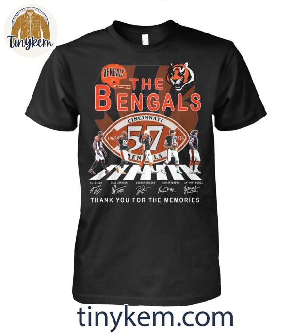 The Bengals Legends Of Cincinnati Bengals 57 Years Of Memories T-Shirt