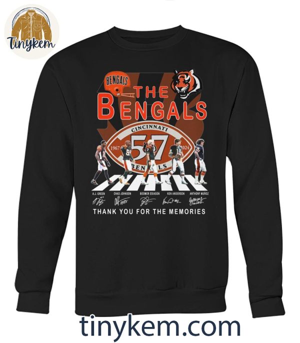 The Bengals Legends Of Cincinnati Bengals 57 Years Of Memories T-Shirt