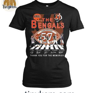 The Bengals Legends Of Cincinnati Bengals 57 Years Of Memories T Shirt 3 uXlxs