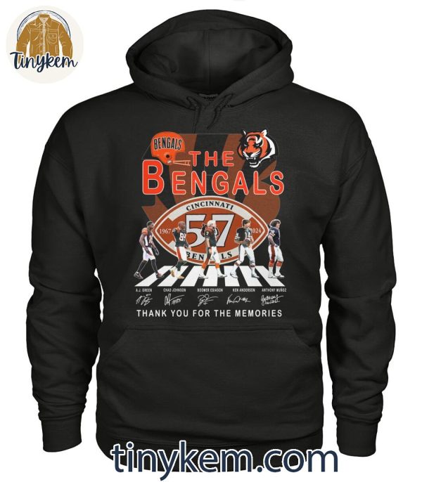 The Bengals Legends Of Cincinnati Bengals 57 Years Of Memories T-Shirt