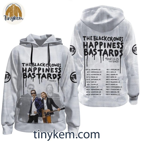 The Black Crowes Happiness Bastard 2025 Tour Unisex Hoodie, T-Shirt, Sweatshirt