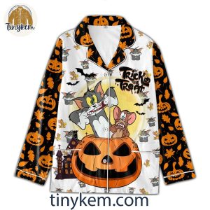 Tom And Jerry Halloween 2024 Trick Or Treat Pajamas Set