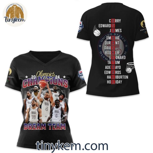 USA Basketball Dream Team Olympic 2024 Champions Unisex T-Shirt, Sweatshirt, Hoodie Black