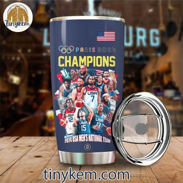 United States Men’s National Basketball Team Paris Olympic 2024 20oz Tumbler