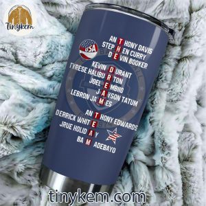 United States MenE28099s National Basketball Team Paris Olympic 2024 20oz Tumbler 3 qtDNP