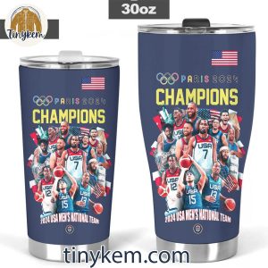 United States MenE28099s National Basketball Team Paris Olympic 2024 20oz Tumbler 4 kvq62