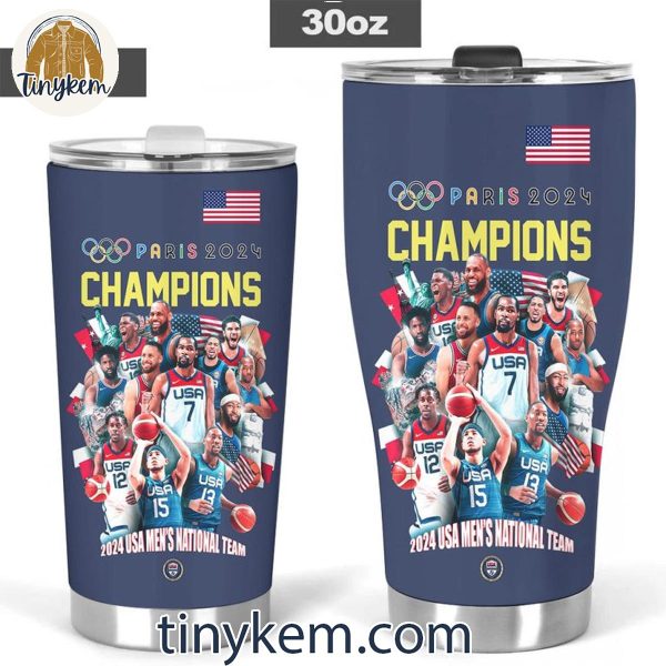 United States Men’s National Basketball Team Paris Olympic 2024 20oz Tumbler