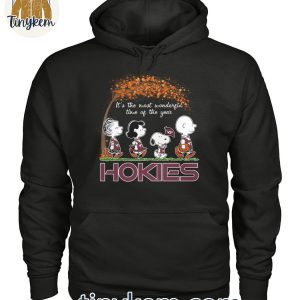 Virginia Tech Hokies Snoopy Fall Is The Most Wonderful Of The Year Shirt