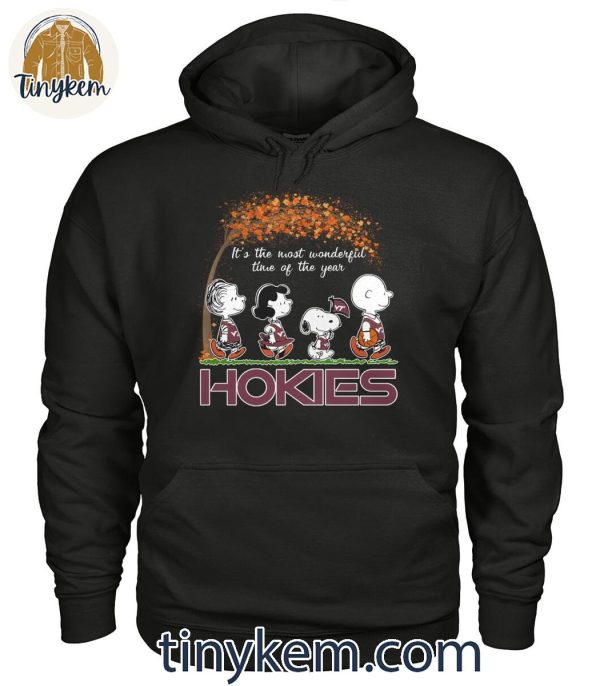 Virginia Tech Hokies Snoopy Fall Is The Most Wonderful Of The Year Shirt