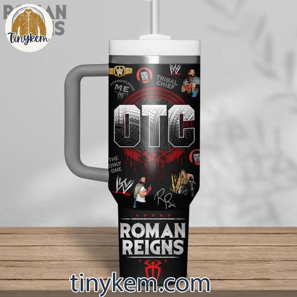 WWE Roman Reigns Head Of The Table 40 Oz Tumbler