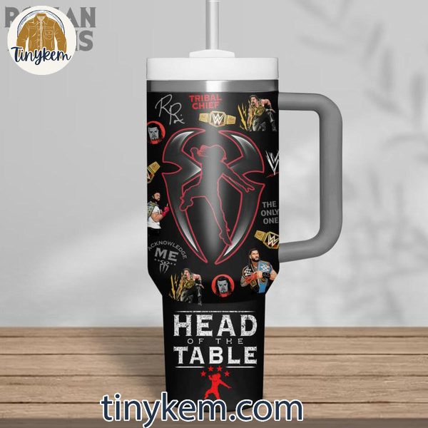 WWE Roman Reigns Head Of The Table 40 Oz Tumbler