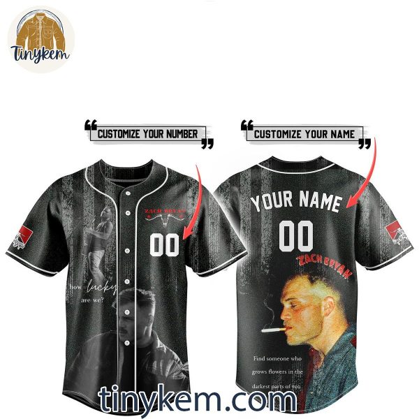 Zach Bryan Find Someone Growing Flower In Your Darkest Part Customized Baseball Jersey